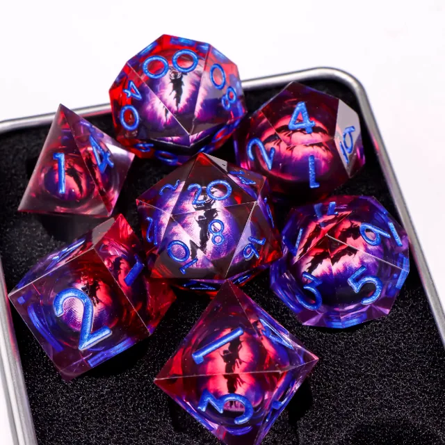 Bloodmoon dragon eye dice set